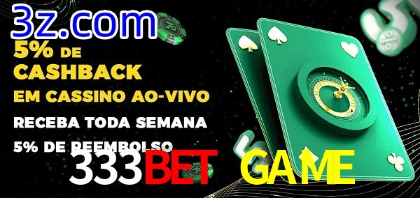 Promoções do cassino ao Vivo 333BET GAME